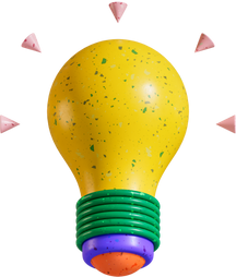 3D Buildable Mindmap Light Bulb